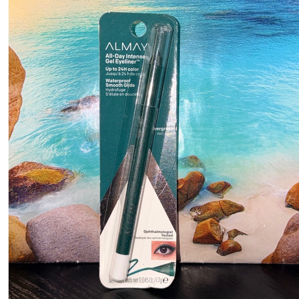 Almay All-Day Intense Gel Eyeliner 150 Evergreen Waterproof Pencil New NIP